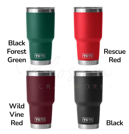 Christmas Tree Laser Engraved Tumbler – Personalized Holiday Cup | Custom Insulated Mug | Christmas Gift for Him, Her, Teacher, Coworker