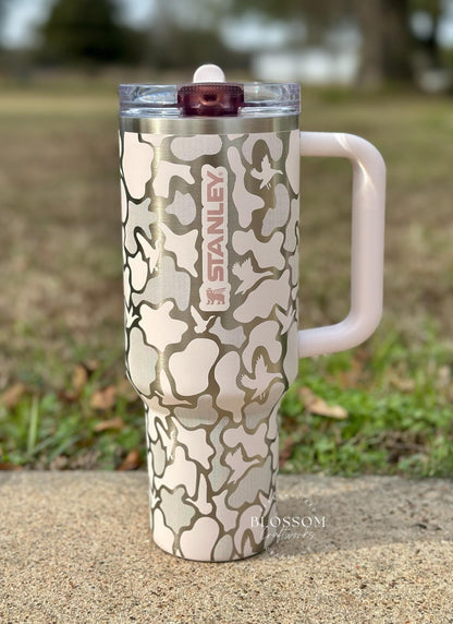 Laser Engraved Duck Camo Tumbler