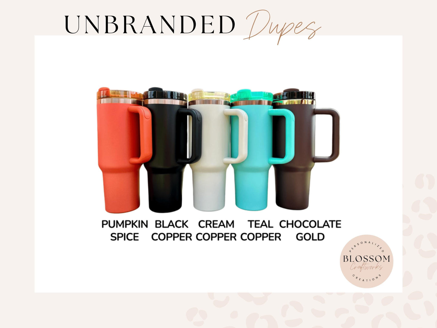 Tooled Leather Western Floral Engraved Tumbler