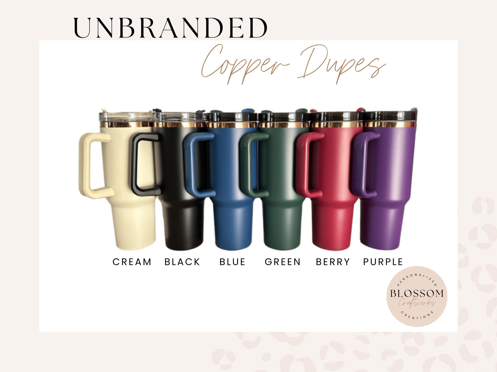 40oz Laser Engraved Daisies Flower Wrap Tumbler With Handle, Lid, & Straw