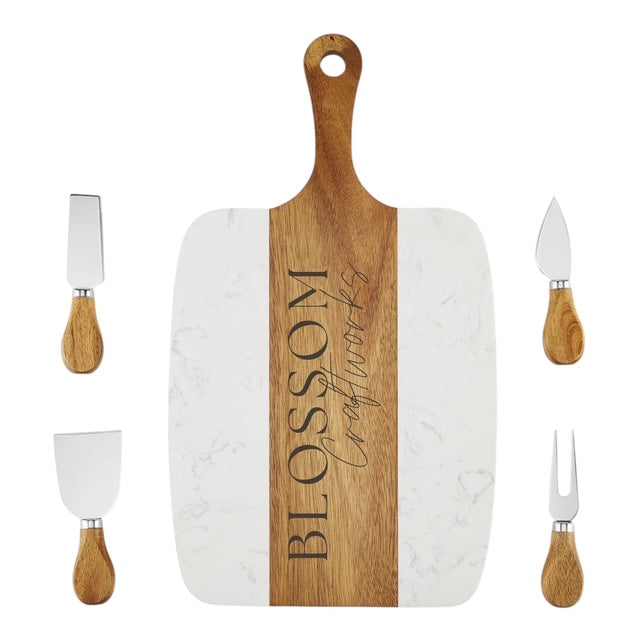Marble Serving Board Set