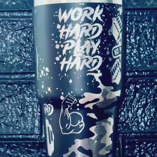 30oz 40oz Laser Engraved Beast Mode, Mens Fitness, Personal Trainer, Crossfit, Workout